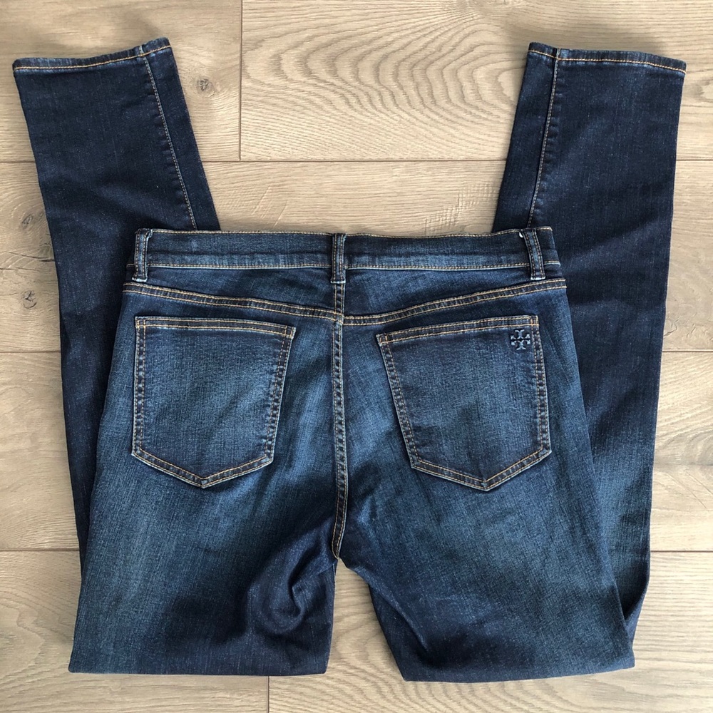 Tory Burch super skinny jean sz 31 dark wash